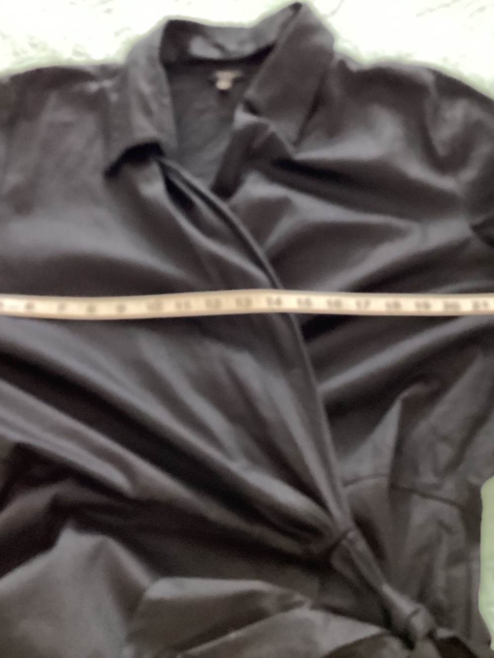 Talbots, NEW  WITHOUT TAGS, size 20, black, faux wrap, midi dress - Picture 7 of 13
